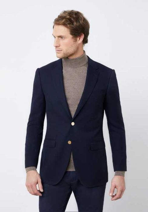 Sacou blazer slim 48 M premium Bruno Saint Hialire NOU lana super 100