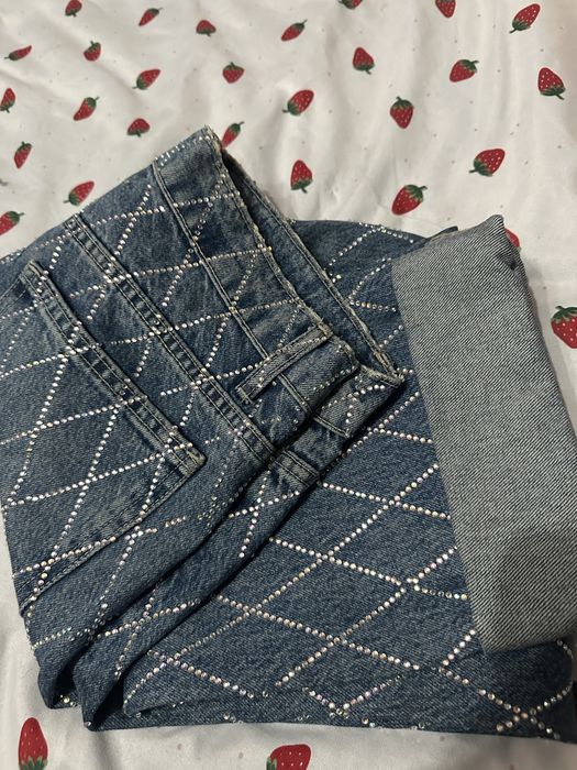 Дънки ZARA с кристали