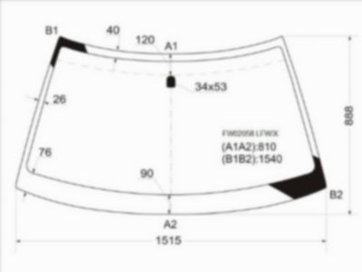 Стекло лобовое  Subaru Forester