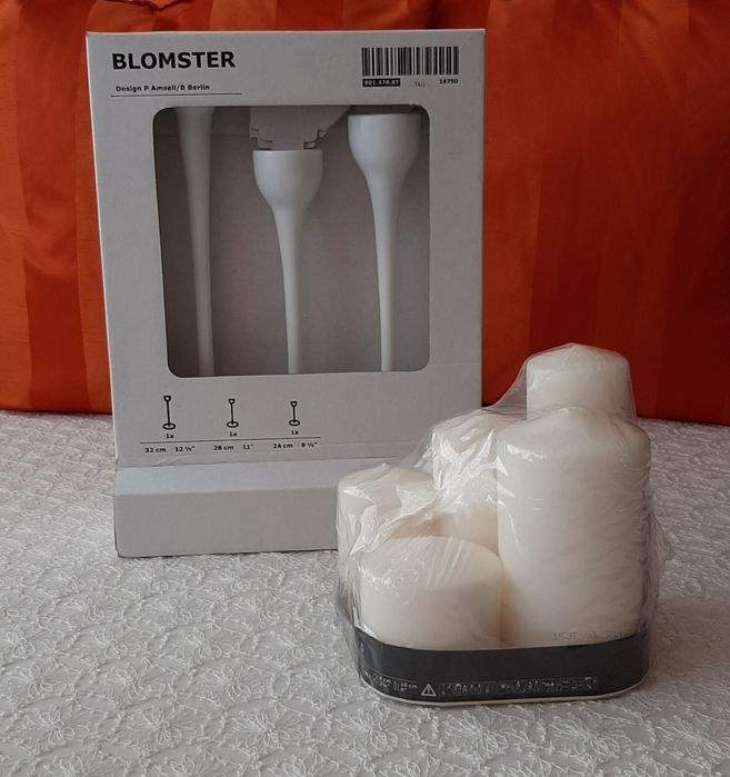 Фонари -подсвечники. 2шт. Подсвечники белые керамика 2шт. Свечи..белые