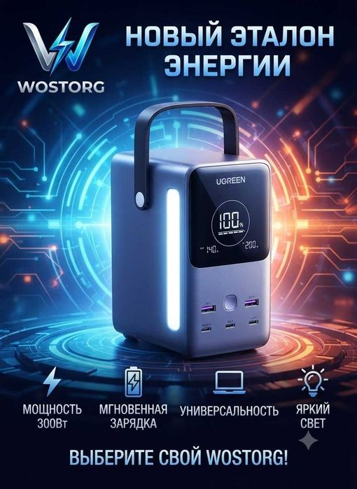 UGREEN 300W Power Bank 48,000mAh Portable FastCharger Digital Display