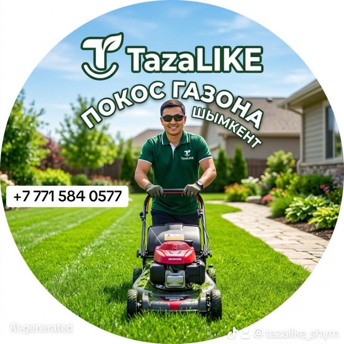Шоп ору, Газон ору, покос травы, стрижка газона