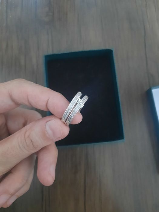 Серебро  925 проба серьги bulgari