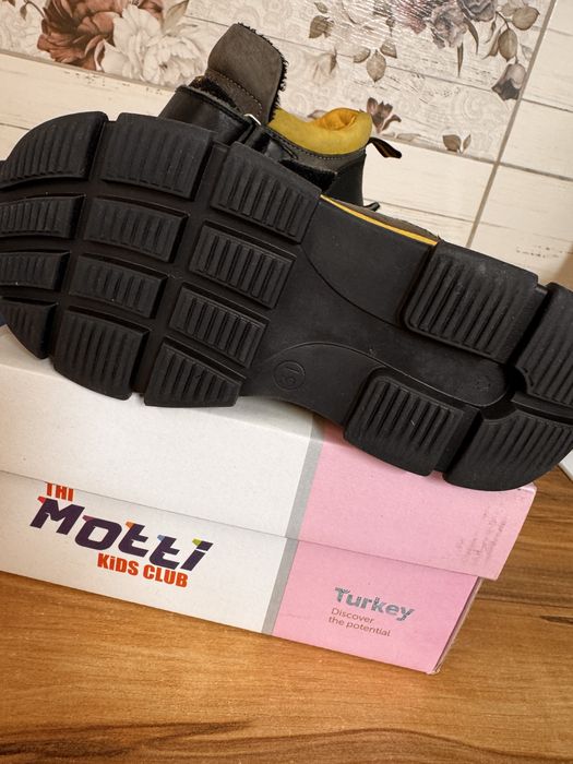 Кожанные полуботинки детские