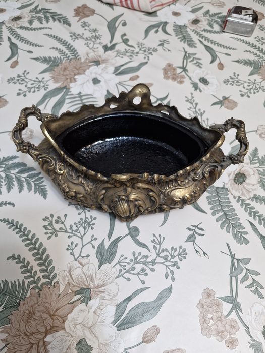 Jardinieră alamă (bronz masiv) Art Nouveau (1900)