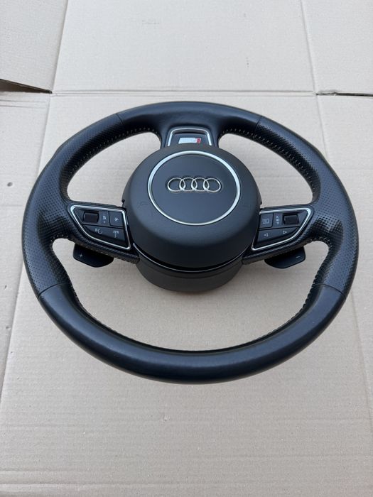 Volan + airbag Audi A6 C7, A7 4G S Line : 4G0880201P / 8X0419091M