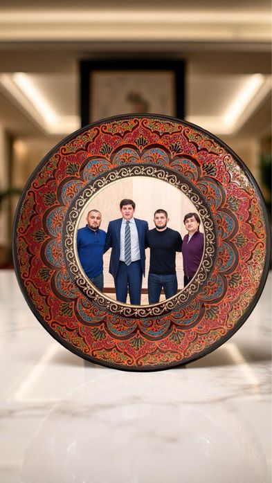 Sovga uchun Rasm Tushurilgan Sopol Lagan (Расмли Лаган совга)