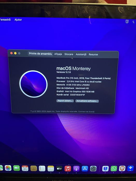 Vand MacBook 13 pro fara nicio problema!
