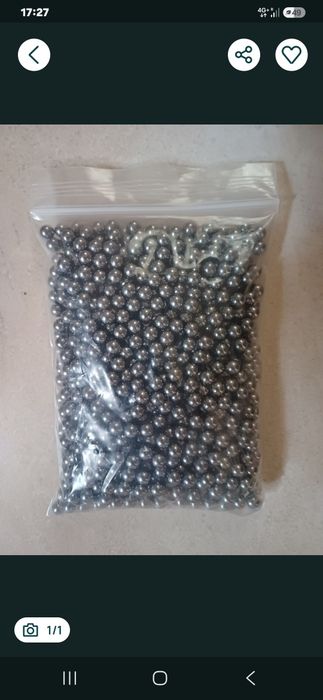 Bile otel 6 mm airsoft Sunt recomandate pentru tras la tinta sau teste.65 ron - 500 bilePretul nu este negociabil.