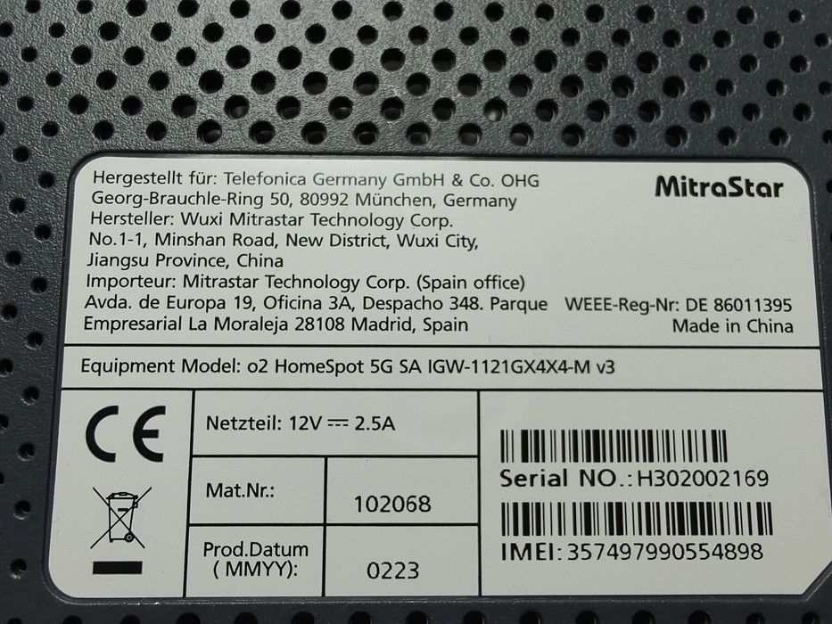 Router internet cartela sim 5G MitraStar Wi-Fi 6 necodat