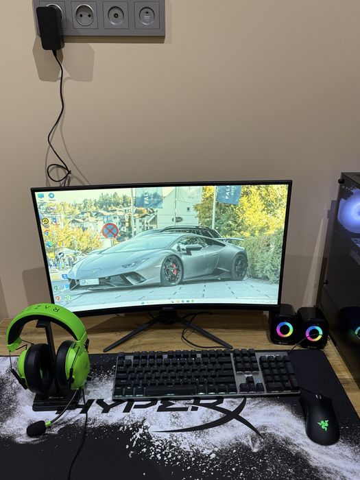 Игровой ПК Комплект: i3-12100 / 16GB / 27 Монитор + Razer