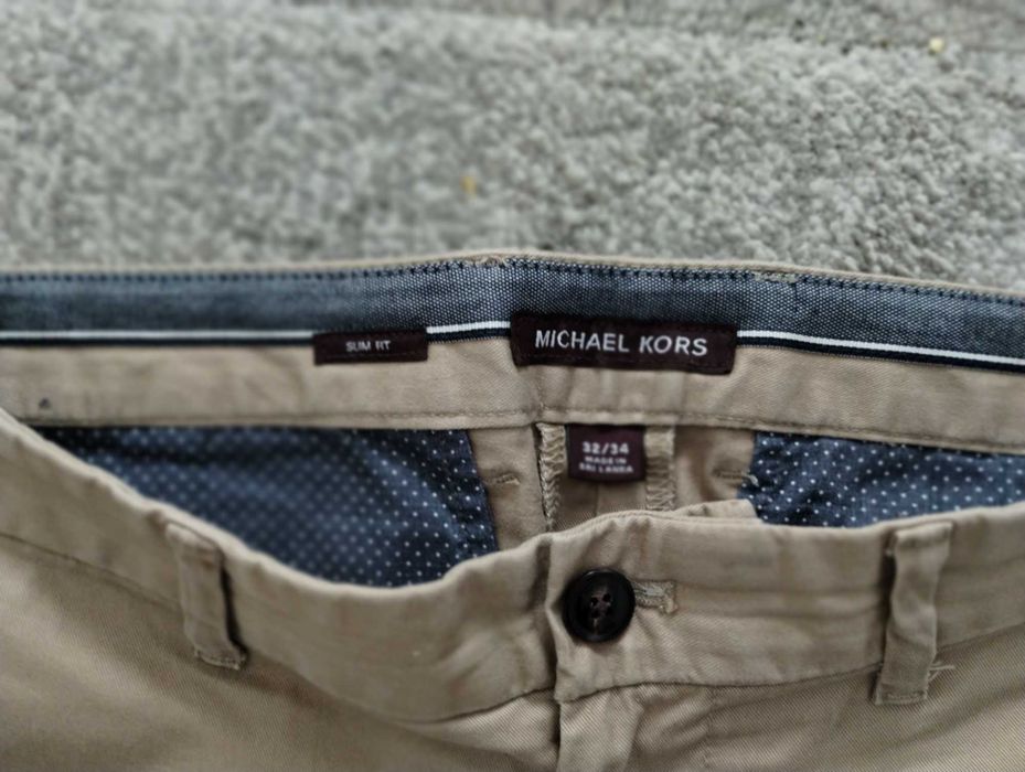 Pantaloni chino MICHAEL KORS, masura 32/34, slim fit, noi