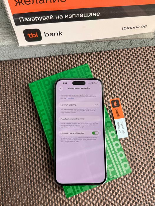 100% Battery! iPhone 14 PRO MAX Лизинг от 20Е/мес deep purple 128gb