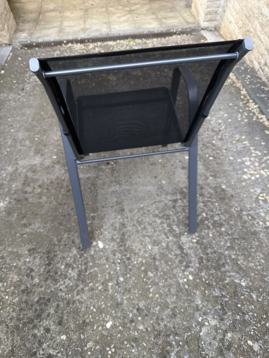 Vand 8 scaune de gradina din aluminiu NOI