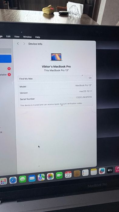 MacBook Pro 13” 2020 (A2289) – 8GB RAM / 512GB SSD – Space Gray