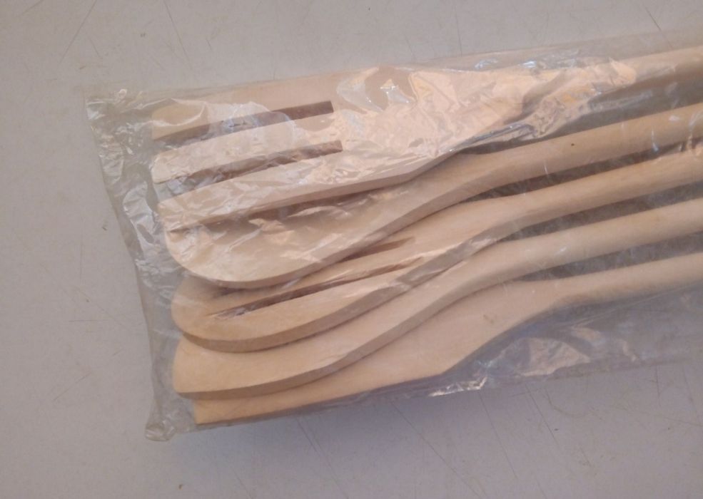 Комплект дървени прибори