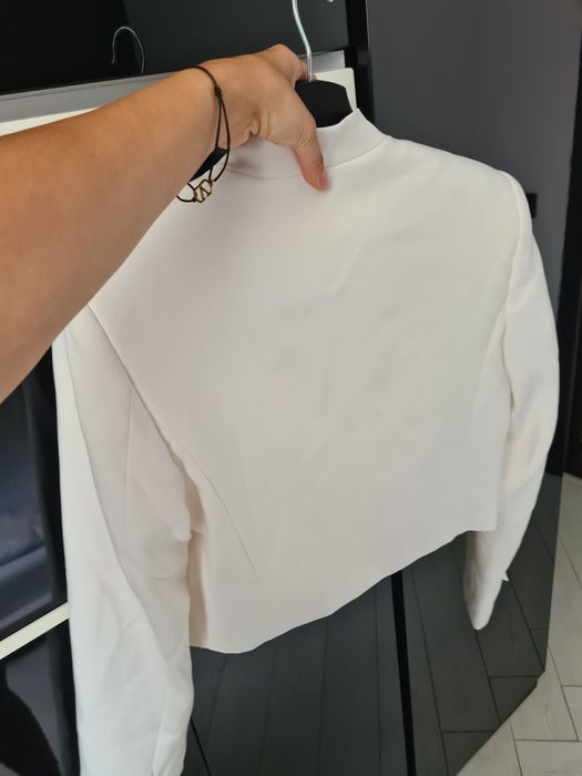 Sacou in talie Zara Alb Nou