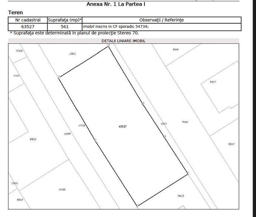 Teren intravilan Chinteni, 561 mp, zona Profi, utilitati