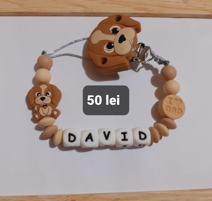 Lantisor  de suzeta din silicon alimentar