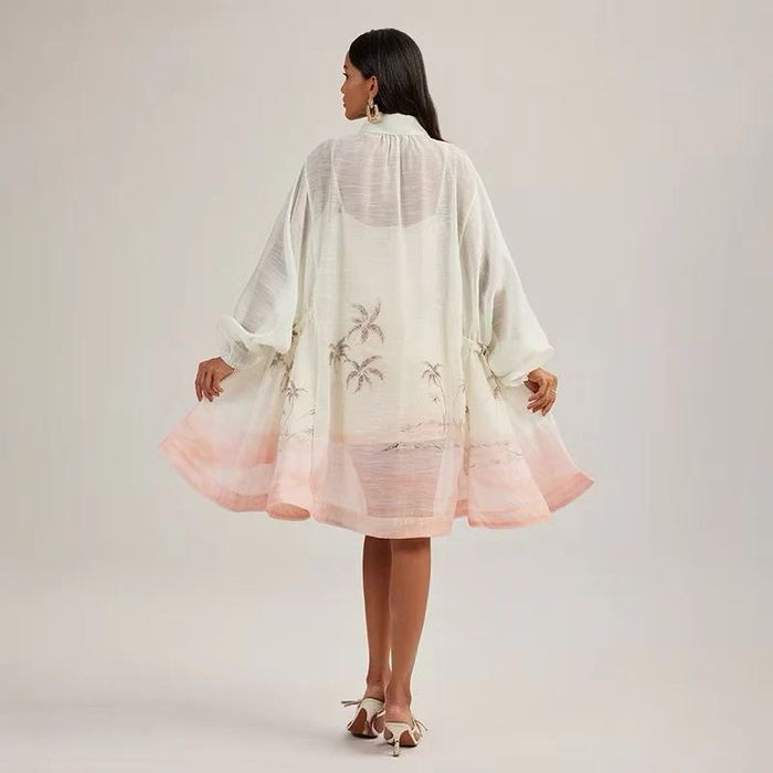 Страхотна рокля лен и памук