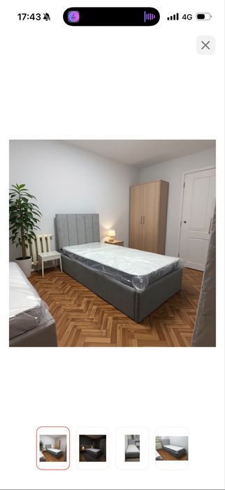 Кровать однаспальная чистая