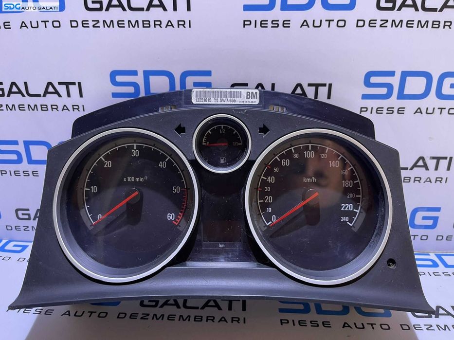 Ceas Ceasuri Cluster Instrumente Bord Opel Astra H 2004 - 2010 Cod 13251615 [B2943]