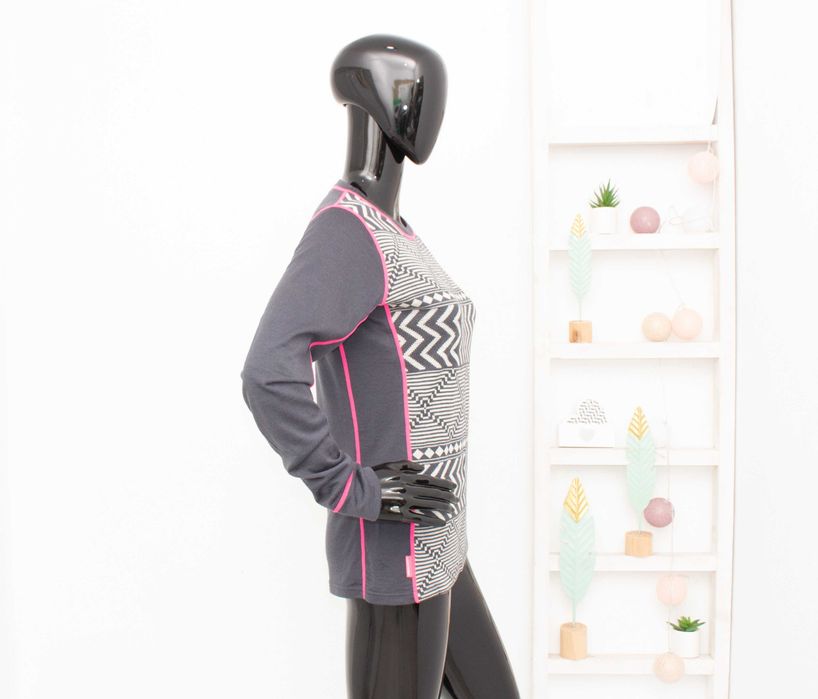 Kari Traa дамска мерино блуза сива термо бельо от мериносна вълна М