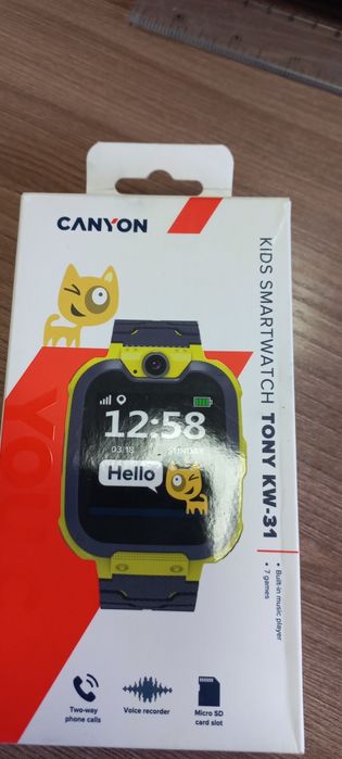 Продам детские смарт-часы Canyon Tony KW-31