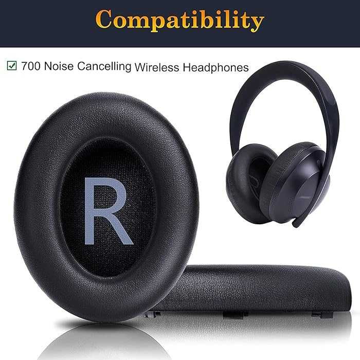 Set 2 bureti Over-Ear pentru casti Bose QuietComfort 35 ll l,  QC35 ll l / Bose 700 (NC700) Wireless Noise cancelling - Spuma cu memorie