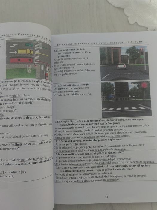 Carte chestionare auto explicate 2026, cat. B, A, BE