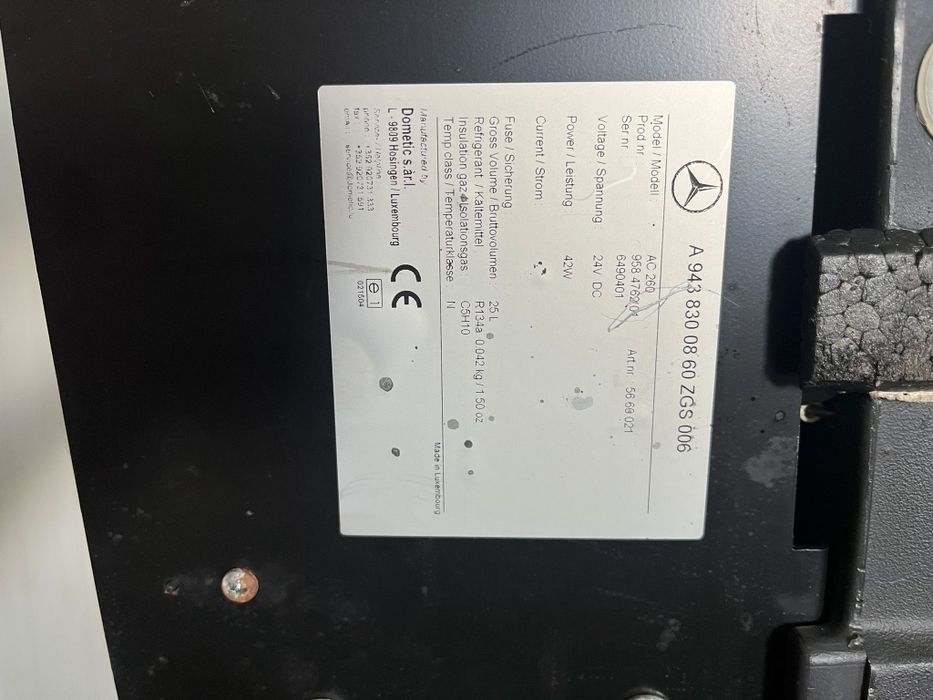Frigider  24V / 42w Mercedes Actros A9438300860ZGS006