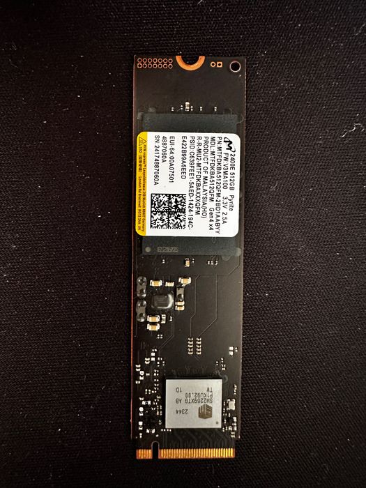 SSD NVMe M.2 Micron 2400E 512GB PCIe 4.0 Gen4 – Rapid, testat, perfect funcțional