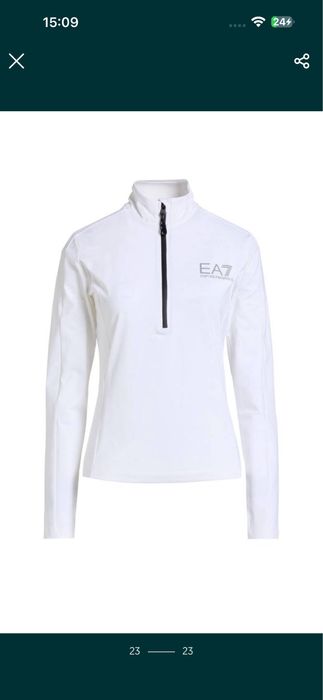 дамска термо блуза EA7 Armani суитчър горнище блуза за ски облекло