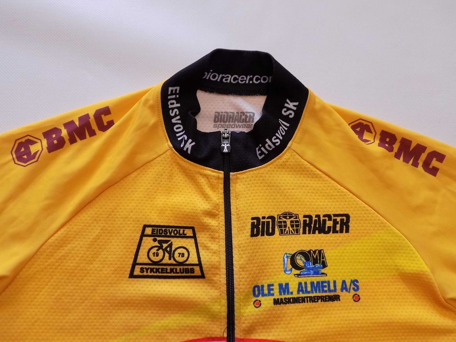вело джърси bio racer тениска шосейно колоездене мъжко оригинално M/XL