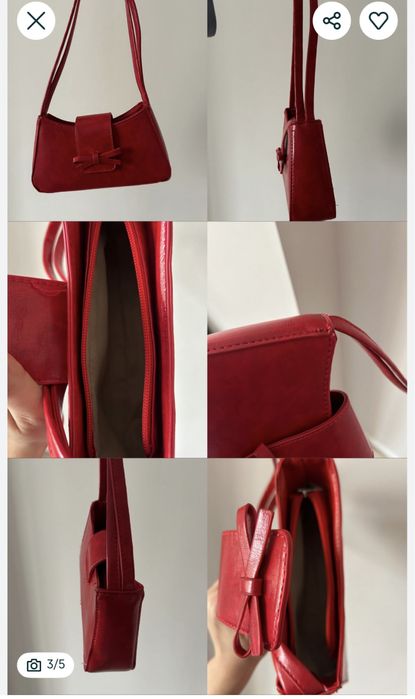 Красная сумочка с бантиком