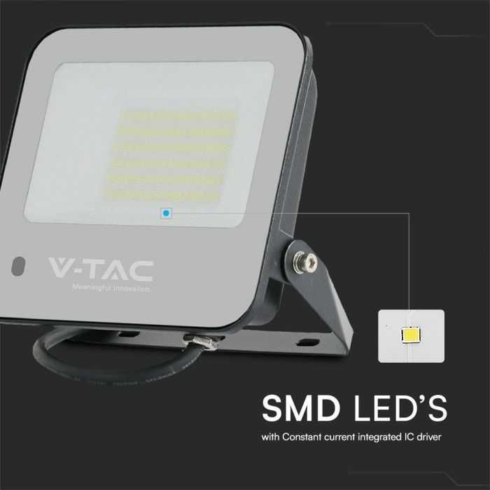 LED 50W-RGB + 6500k  Прожектор V-tac  IP65 контрол с дистанционно