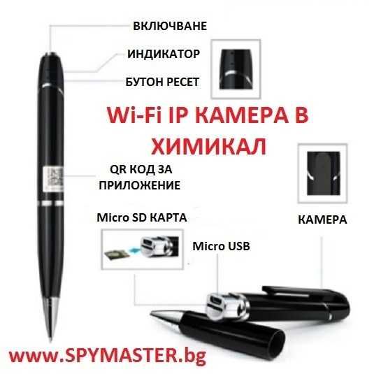 WiFi ip КАМЕРА в химикал за изпити