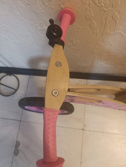 Дървено баланс колело BYOX woody pink