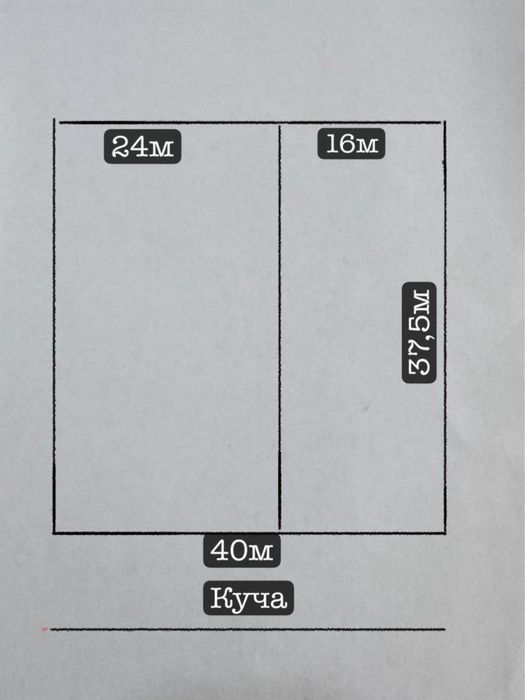 Центре Кибрая (Бугор) Коробка в цене ЗМЛЯ 9сот+6сот по 26000уе сотка