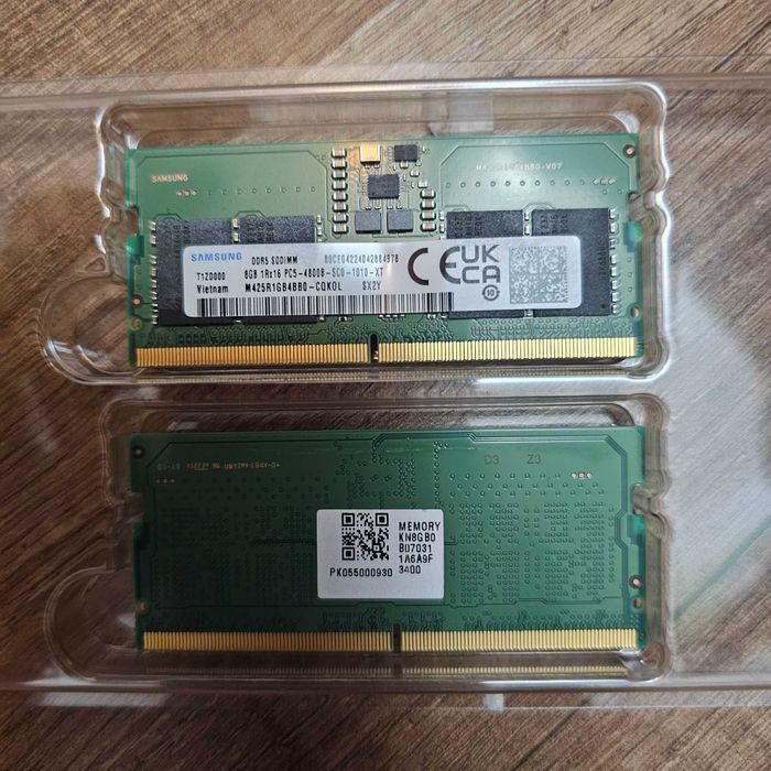 Memorii ram laptop 2 × 8gb ram ddr5