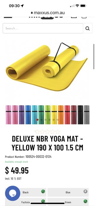 Saltea yoga Pilates de lux cu spuma de cauciuc natural cu memorie  Sal