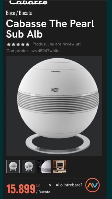 Boxe Edifier & Subwoofer Cabasse