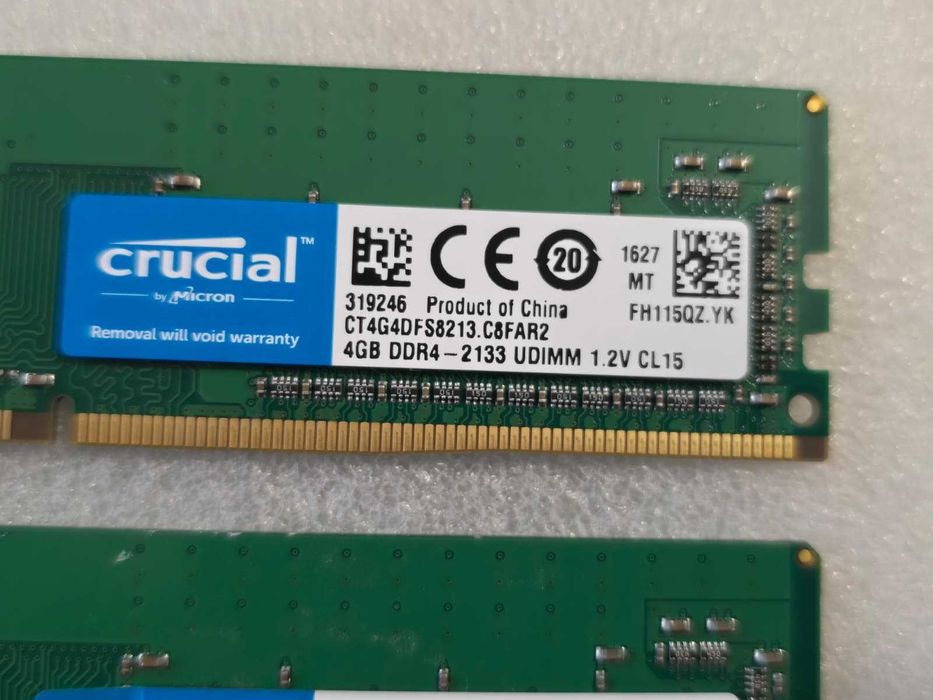 Kit Memorie RAM Crucial 8GB (2x4GB) DDR4 2133MHz CL15 UDIMM 1.2V CT4G4DFS8213