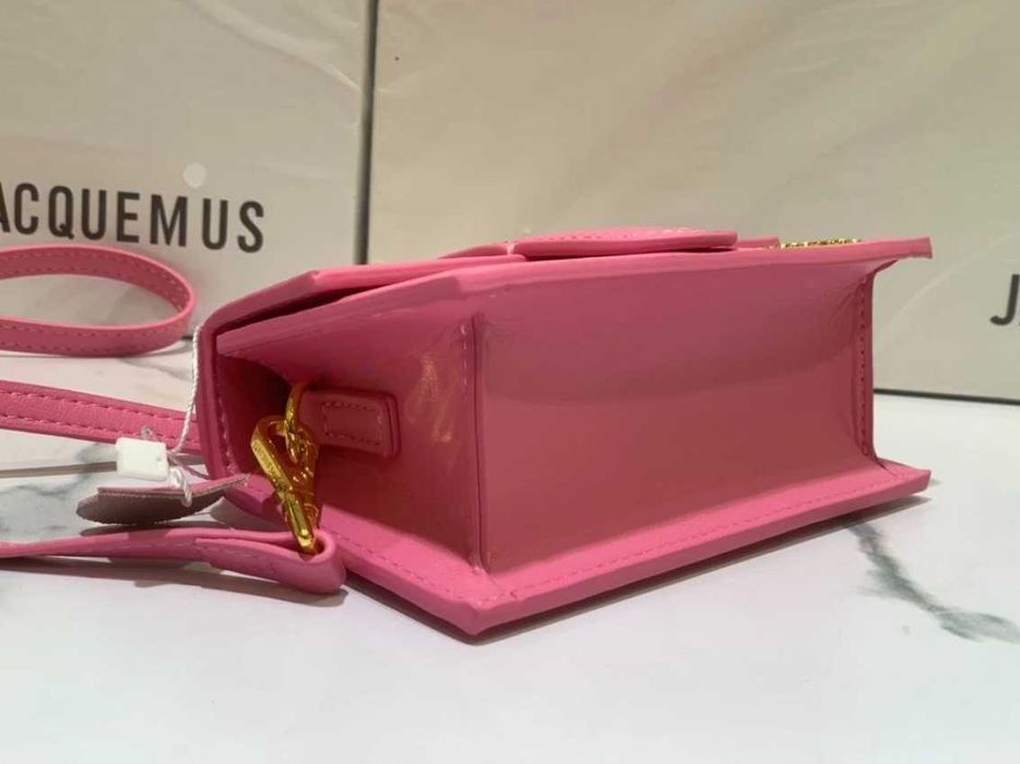Geanta Jacquemus Le Bambino Roz - Piele Naturala