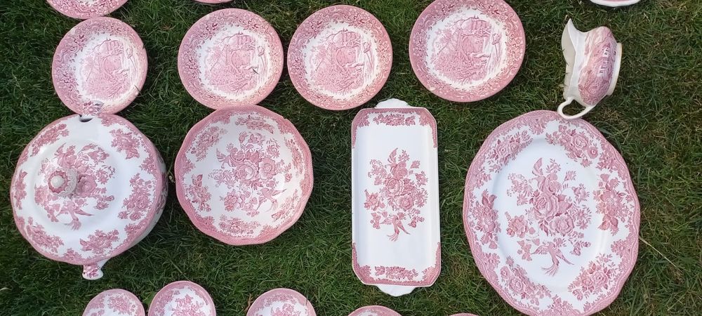 Serviciu de masa cafea portelan englezesc original Unicorn Tableware