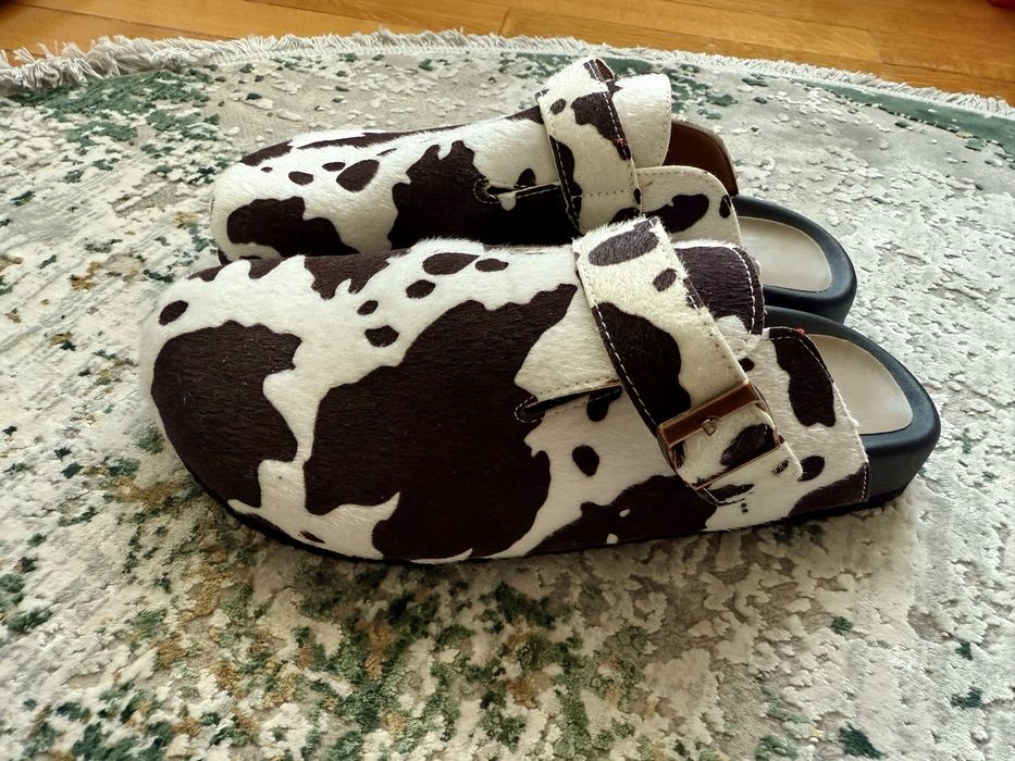 Saboți cow print