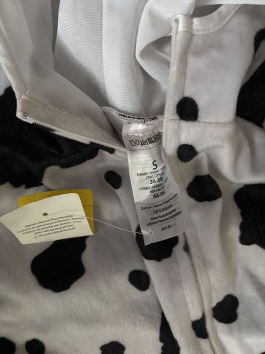 Costum salopeta Vaca halloween sau petrecere