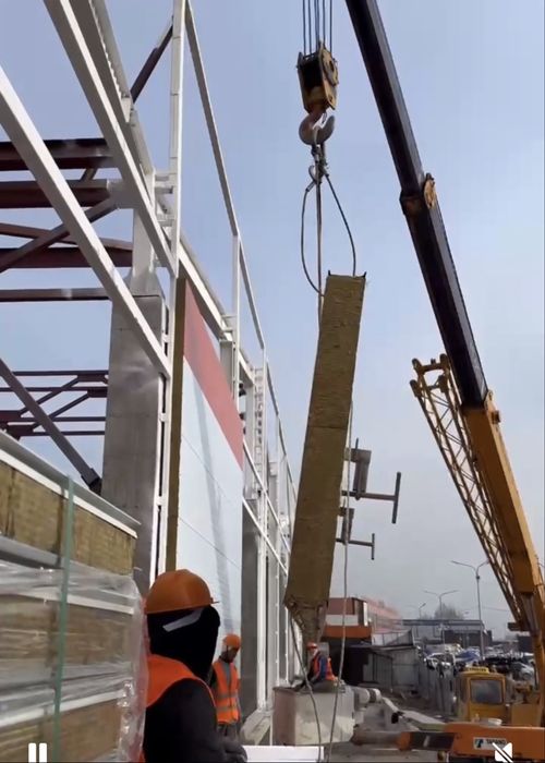 Сэндвич  панели стеновой  монтаж