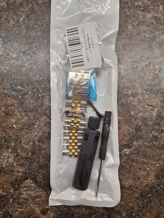 Двуцветна верижка two twotone злато/ метал за  часовник  Casio