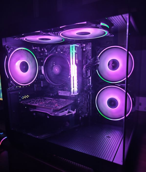 PC LITE GAMING,AMD 5 3600,GTX 1050ti,16gb RAM ARGB,512 m.2